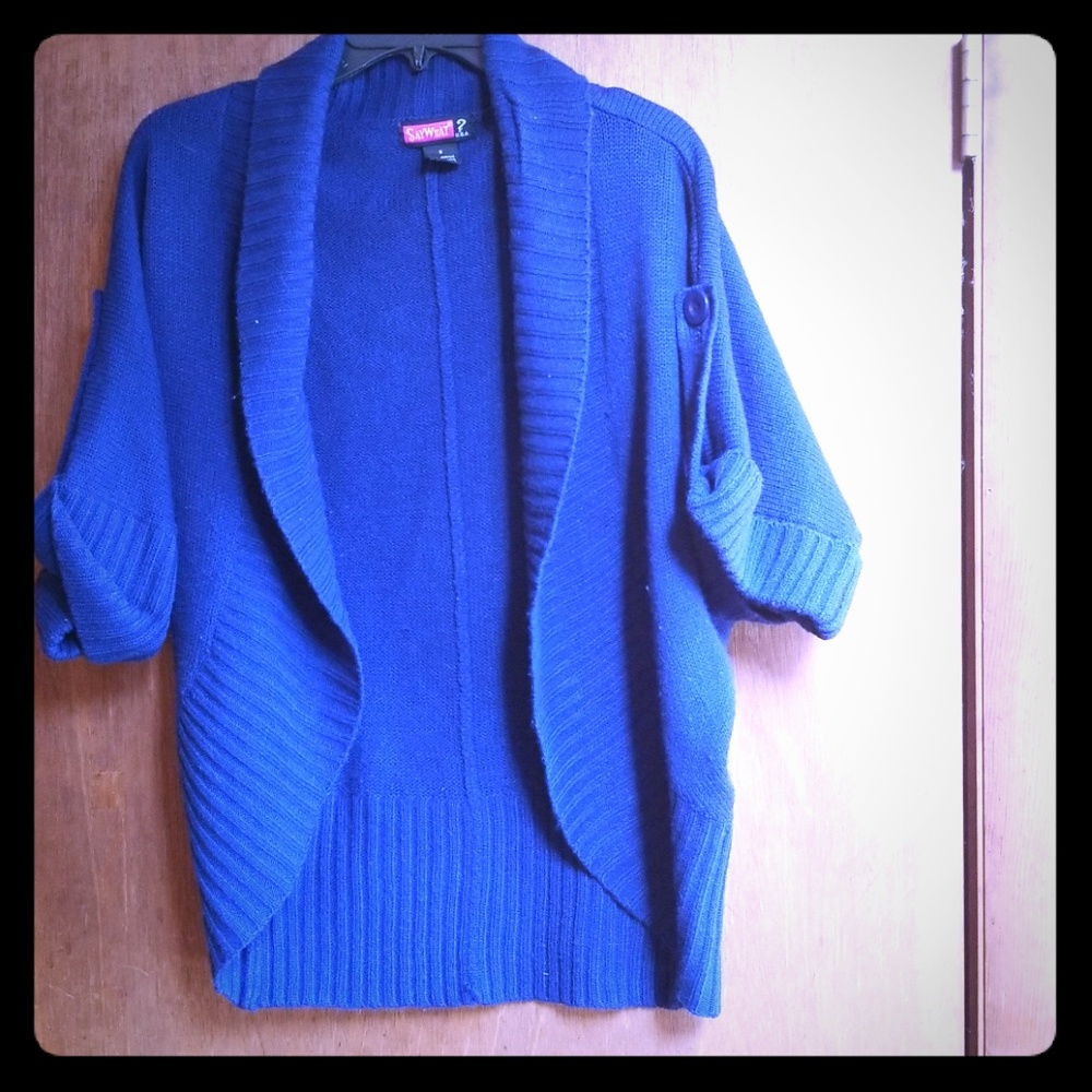 Say What? Open Cardigan